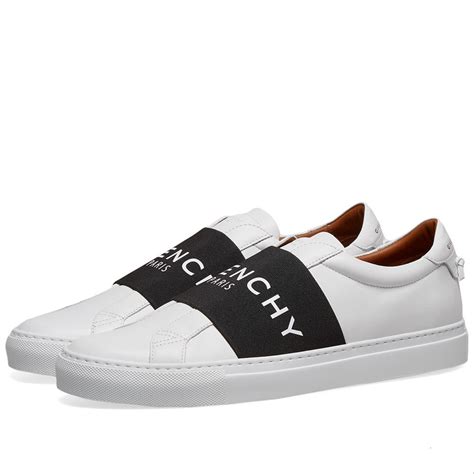 givenchy urban logo elastic leather sneakers|givenchy shoes.